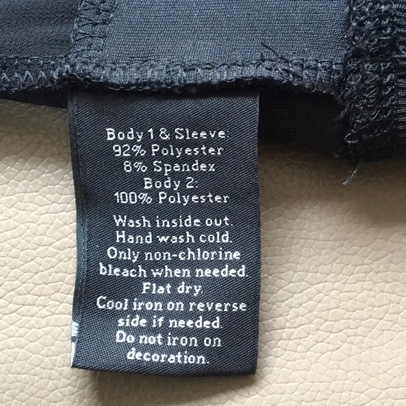 Sweat shirt with semi sheer panels - Picture 6 of 6